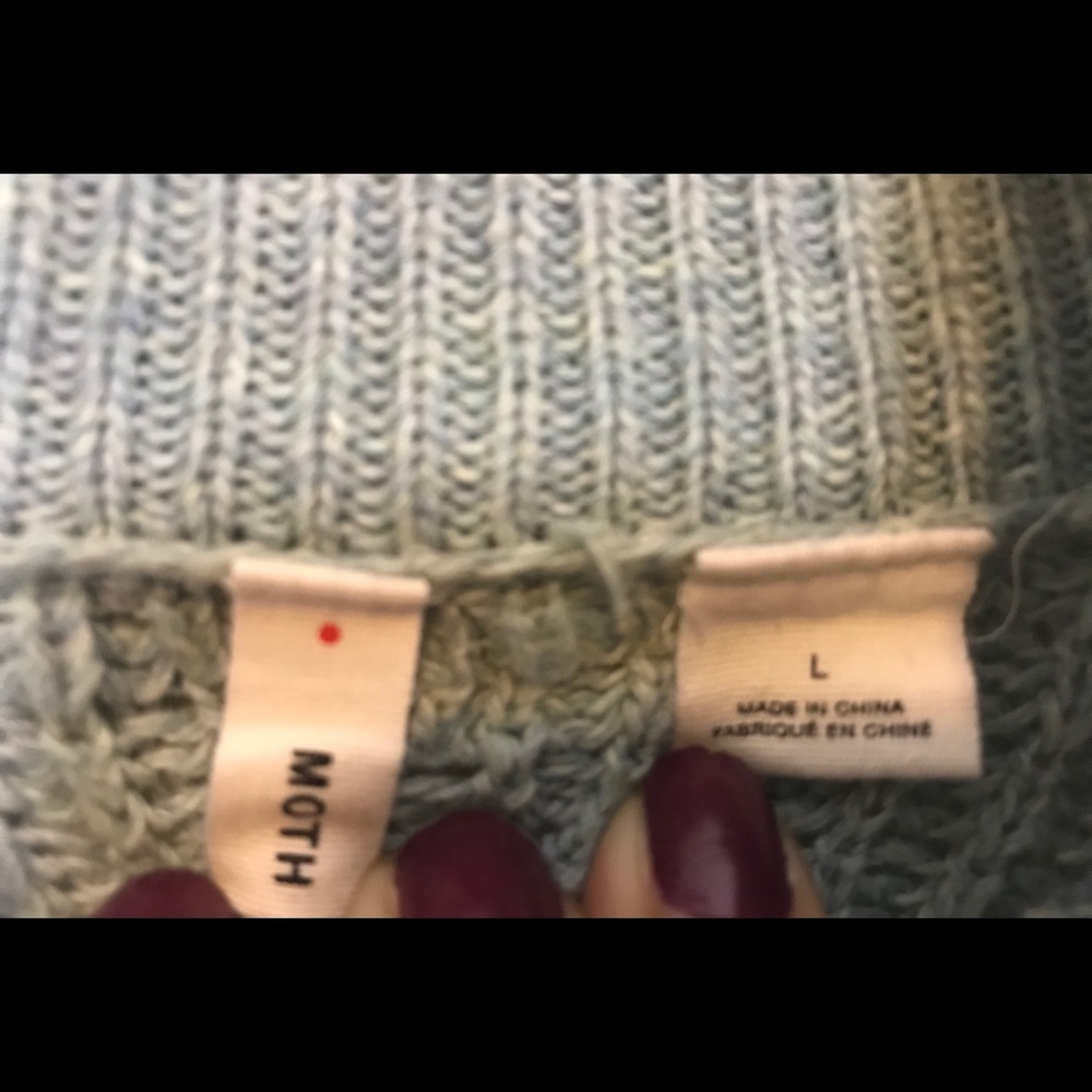 NWOT Anthropologie Moth High Low Cashmere Sweater - Picture 7 of 8